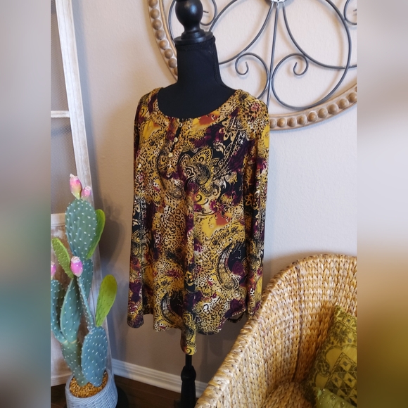 Jones Studio Multicolor Paisley Blouse - Picture 2 of 7